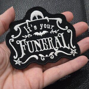 Killstar ✦ Funeral Patch ✦ Gothic Occult Dark Humor Plaque Embroidered OS